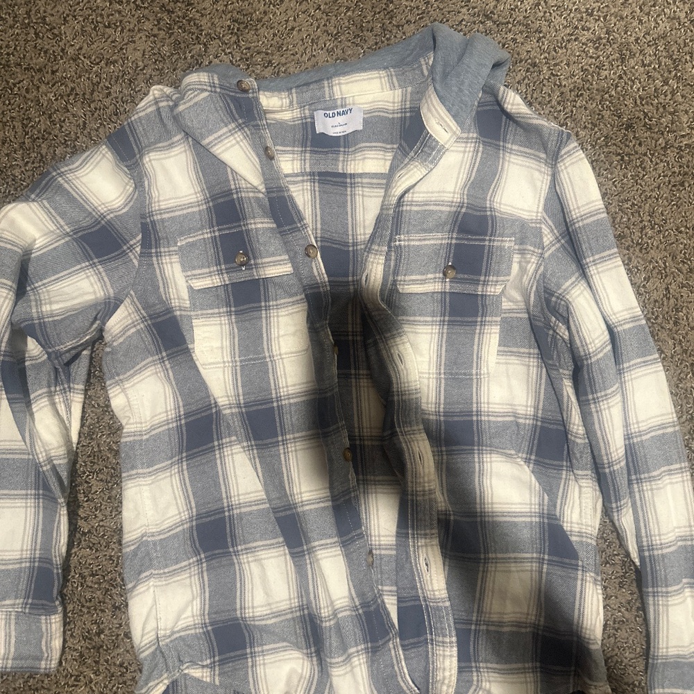 Old navy flannel hoodie